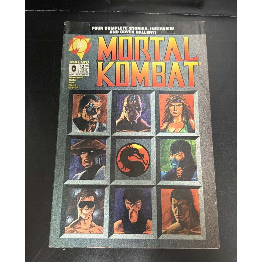 Mortal Kombat #0 1994 Malibu Comics Rayden Scorpion Sonya Sub-Zero Kano Johnny